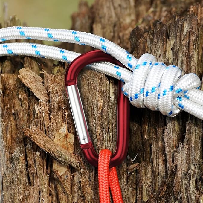 Carabiner Keychain Clip -3" Aluminum Carabiner D Ring, Caribeener Clips - Image 4