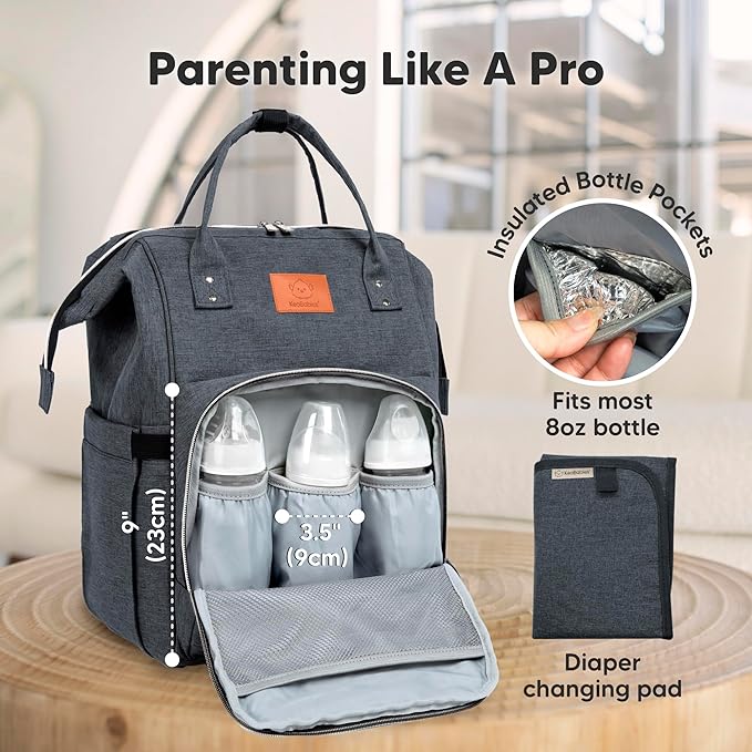 KeaBabies Baby Diaper Bag Backpack - Image 4