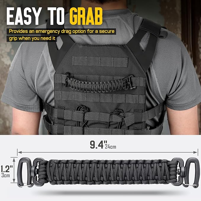 Tactical Paracord Handle，9-core Weaving Paracord Strap - Image 2