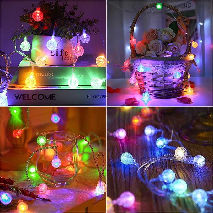 Metaku Outdoor String Lights Battery Operated 16.4ft 50LED Fairy Lights - Image 5