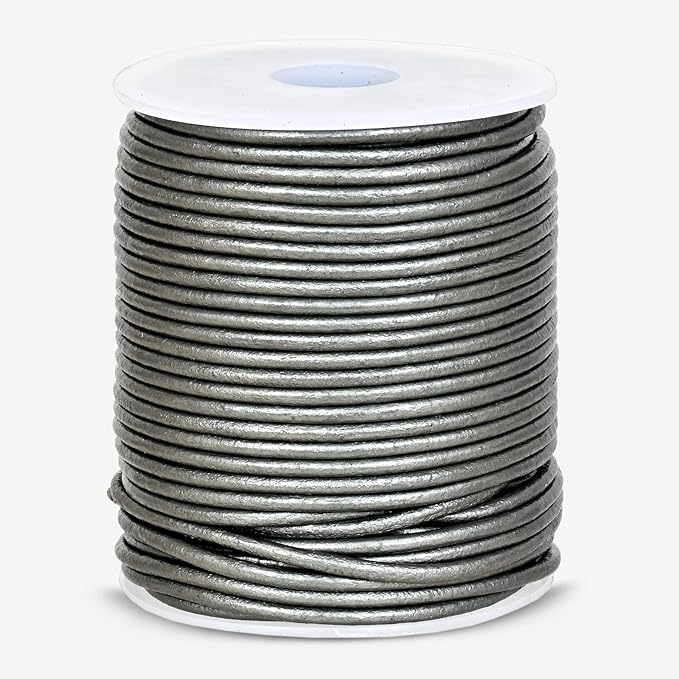 GENIQUE Real/Genuine Round Leather String Cord - Image 2