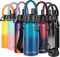 KXIAOCHEN Insulated Water Bottle, Stainless Steel Water Bottle, 2 Lids by KXIAOCHEN