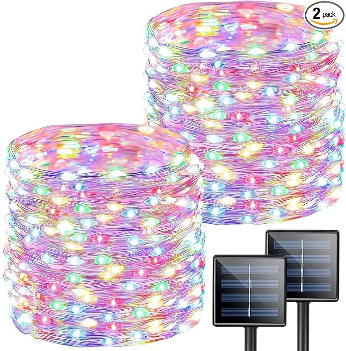 Extra-Long 144FT Solar String Lights by SANJICHA