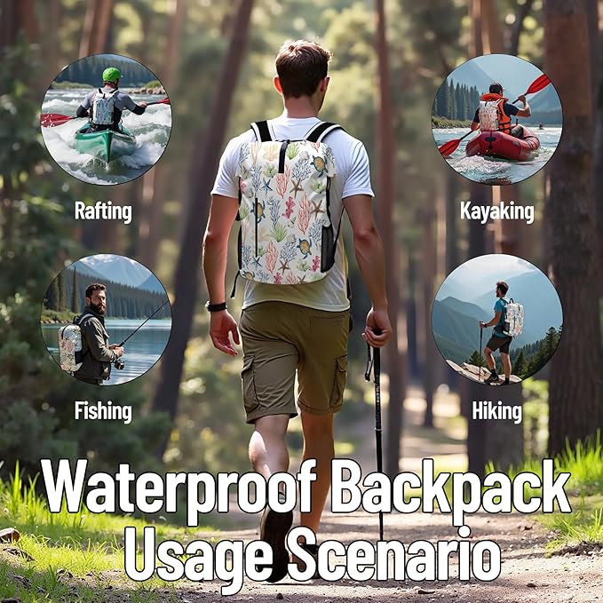 Dry Bag Waterproof for Women Men, 5L Roll Top Lightweight Dry Storage and - Image 8