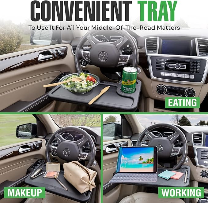 lebogner Steering Wheel Tray, Car Food Trays - Image 2