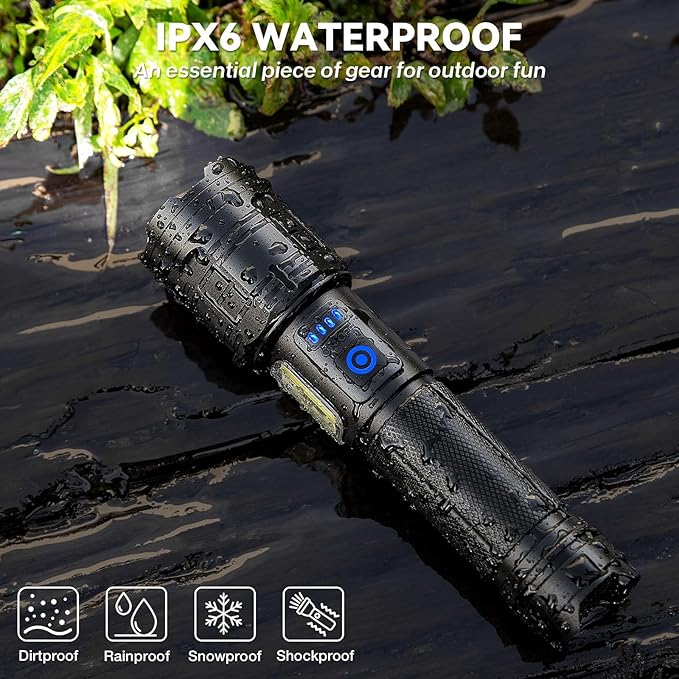 Flashlight Rechargeable 99, 000 High Lumen - Image 6