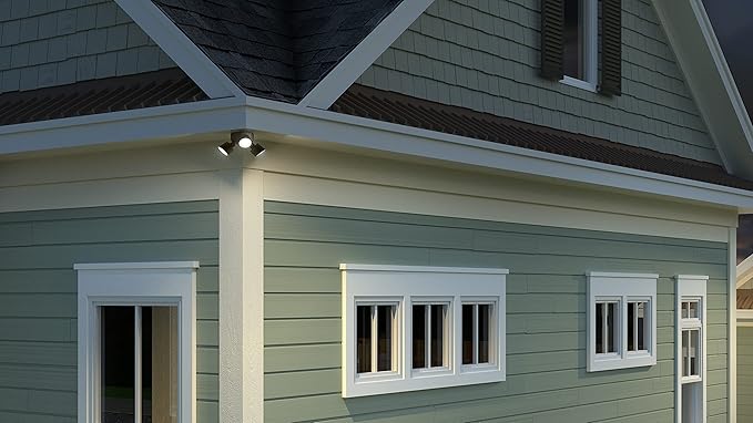 Lithonia Lighting HomeGuard 3-Light LED Outdoor Flood Lights, Outdoor LED Lights - Image 9