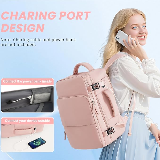 Sinaliy Travel Backpack, Carry on Flight approved Travel Bag - Image 3