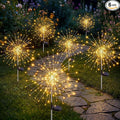 Solar Firework Lights, 6 Pack 120 LEDs 8 Lighting Modes Twinkle Solar Garden by Fairdeer