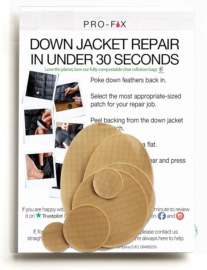 Self-Adhesive Waterproof Repair Patch Kit by DownJacketRepair