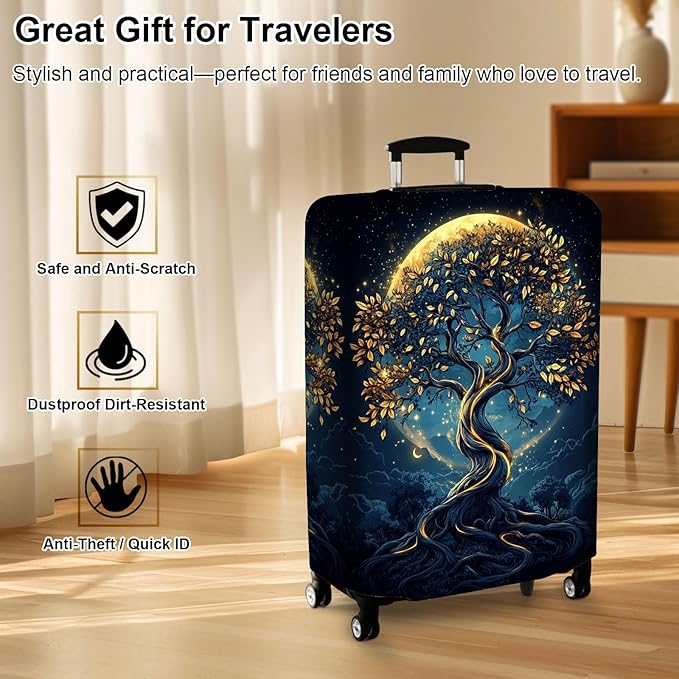 Luggage Cover Protector for 30-32 Inch Suitcases, TSA Approved Elastic Travel - Image 7