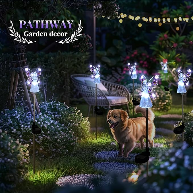 GIGALUMI Solar Angel Garden Stake Lights - Image 2