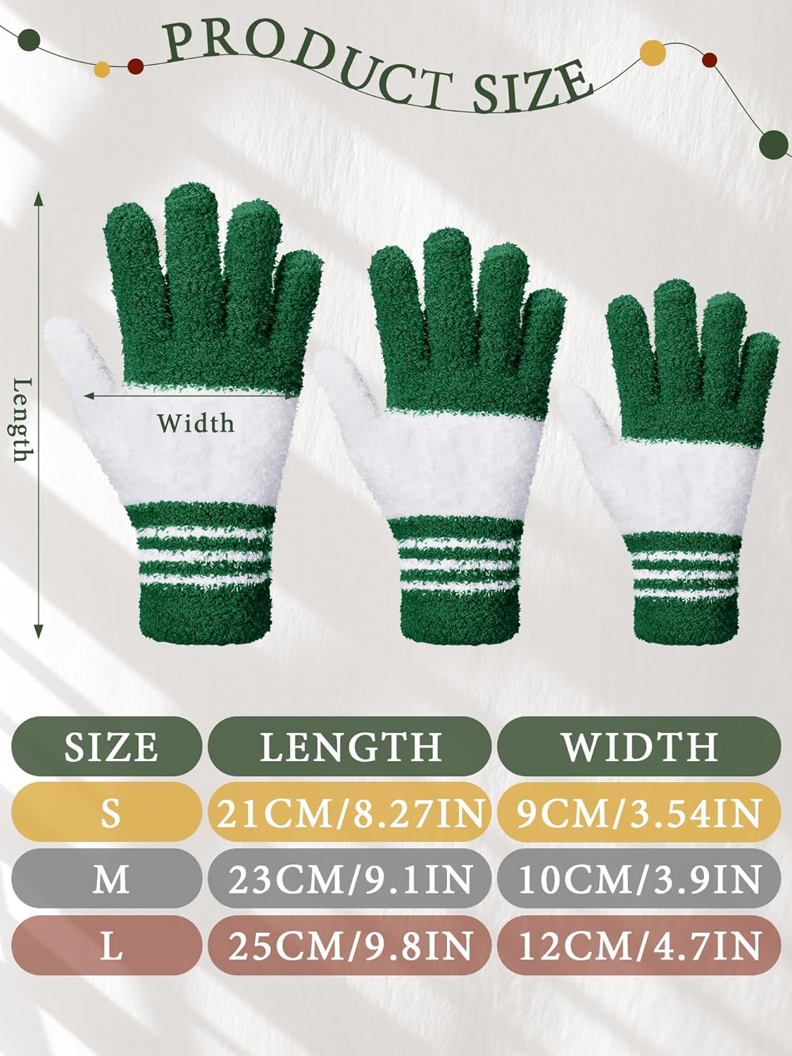 Patelai 3 Pairs Microfiber Plant Dusting Gloves Leaf Cleaning Gloves for Indoor Plants, Blinds, Furniture, House(Large,Red, Green, Yellow)