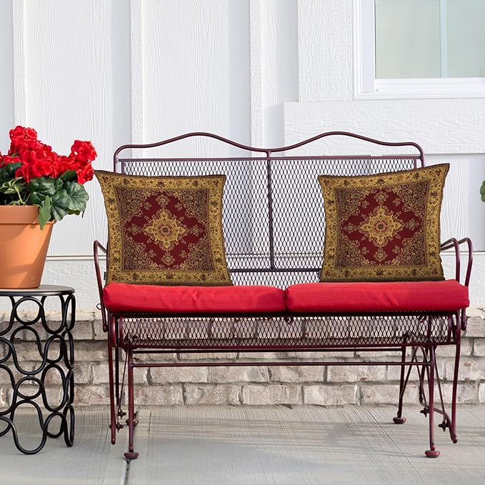 Swono Paisley Carpet Cozy Pillowcase Cushion Cover, Persian Carpet Tribal - Image 4