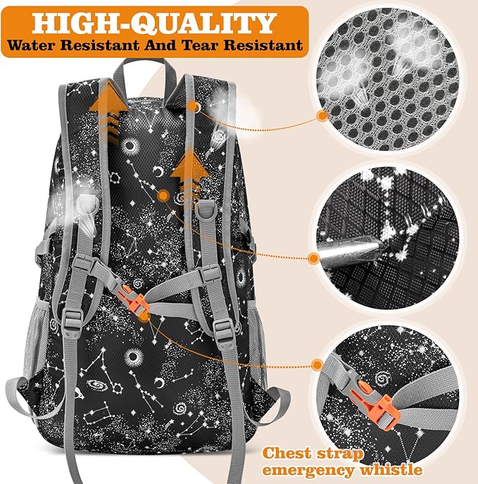 ZOMAKE Lightweight Packable Backpack 30L, Foldable Hiking Backpacks Water - Image 5