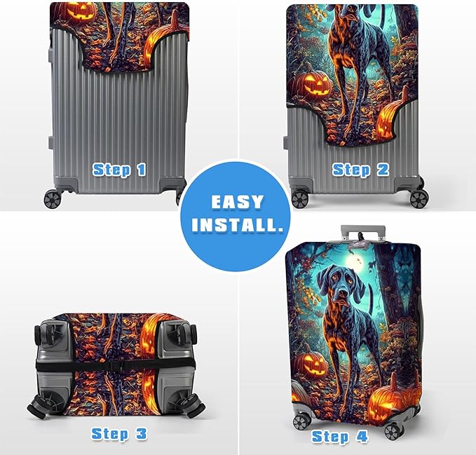 Luggage Cover Protector for 30-32 Inch Suitcases, TSA Approved Elastic Travel - Image 6