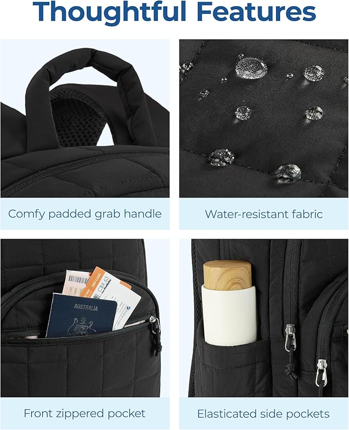 BAGSMART College Laptop Backpack, Travel Backpack - Image 9