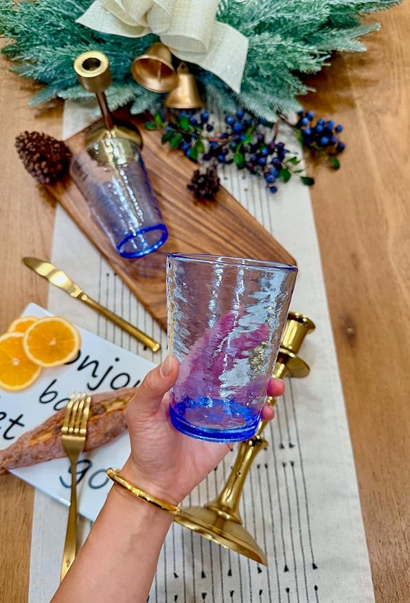 KLIFA- RIPPLE- 16 & 22.5 ounce, Acrylic Tumbler & Highball Drinking Glasses Cups - Image 3