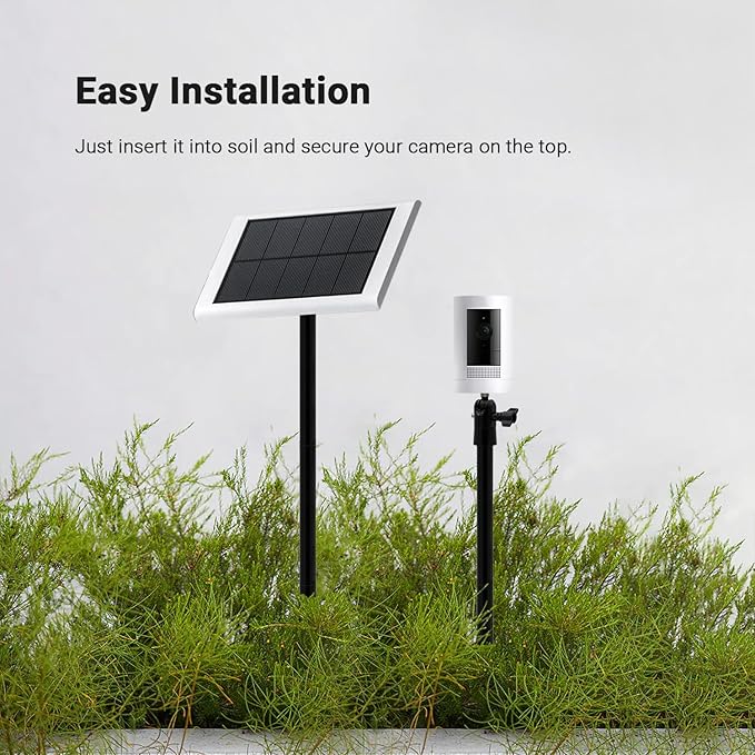 Holicfun Security Camera Ground Stake, Heavy Duty Stand Mount - Image 5