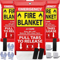 JJ CARE Fire Blanket – 3 Packs by JJCARE