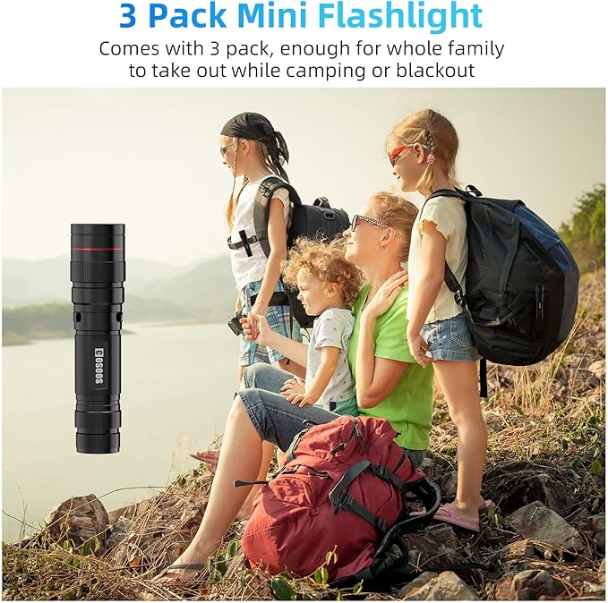 COSOOS 3 Mini LED Tactical Flashlights - Image 8