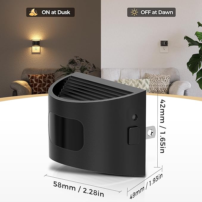 DORESshop LED Night Light, Night Lights Plug into Wall, 3 Mode Plug in Night - Image 7