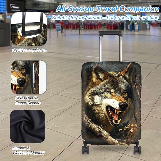Luggage Cover Protector for 22-24 Inch Suitcases, TSA Approved Elastic Travel - Image 3