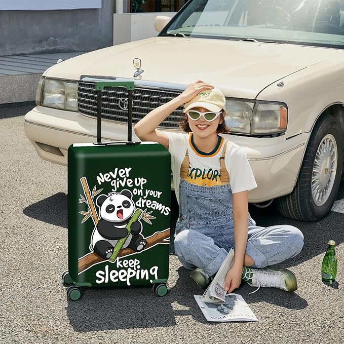 ANNA QUEEN Cute Sleeping Panda Luggage Cover-Stretchable, Water Resistant & - Image 4