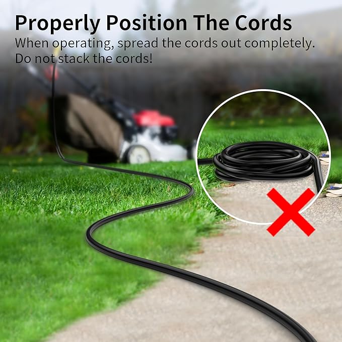 HUANCHAIN Black Outdoor Extension Cord 75 FT Waterproof, Flexible 16/3 Gauge - Image 7