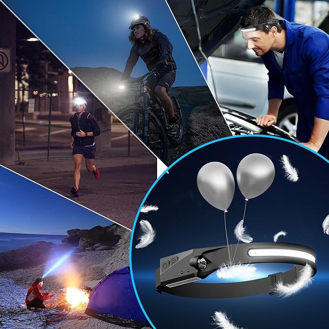 20Pack Headlamp Rechargeable, 1000 Lumen Headlamps - Image 6