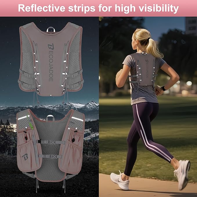BECOJADDE Running Vest Hydration Backpack - Image 6