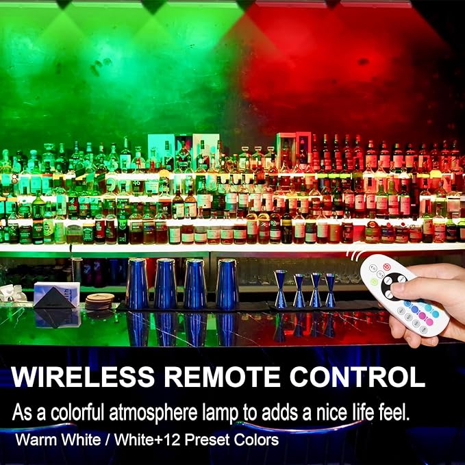 Diomart 48 LED Under Cabinet Lighting Wireless, 15 Colors Changeable - Image 3