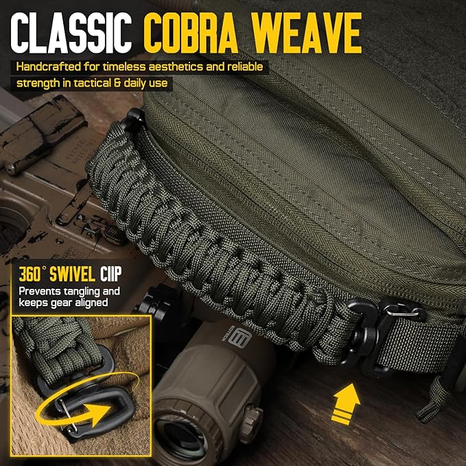 Tactical Paracord Handle，9-core Weaving Paracord Strap - Image 5