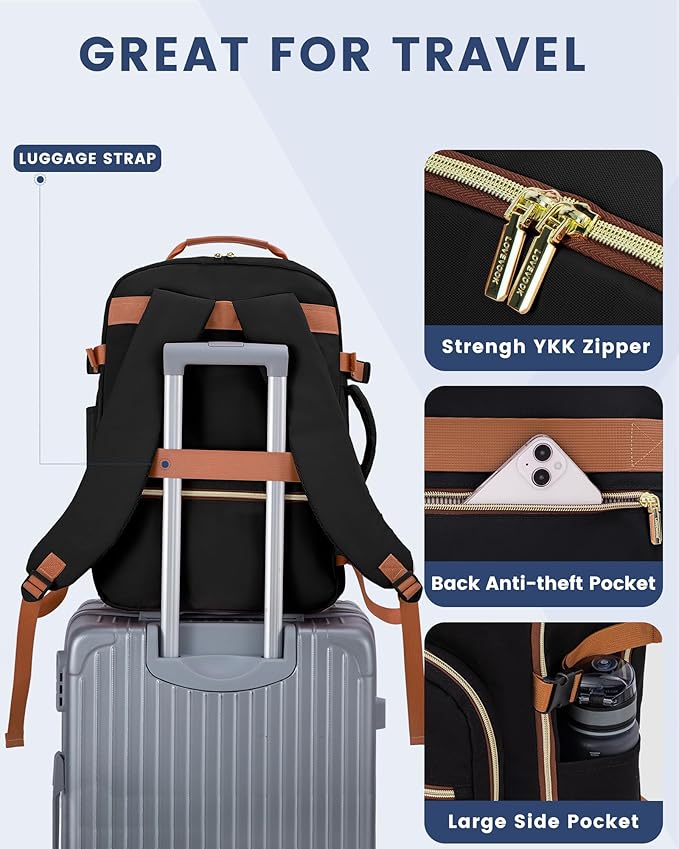 LOVEVOOK Travel Backpack for Women & Men 40L, Airline Approved Carry On - Image 8