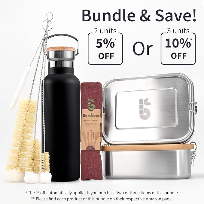 Bambaw 12 oz Insulated Water Bottle, Double Wall Metal Water Bottle Stainless - Image 8