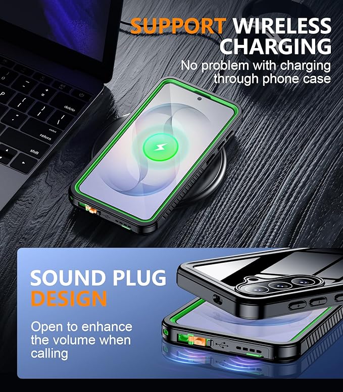 Temdan Designed for Samsung Galaxy S26 Plus Case Waterproof, Built-in Lens & - Image 8