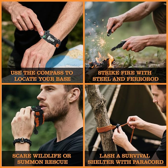 Paracord Survival Bracelet - Image 4