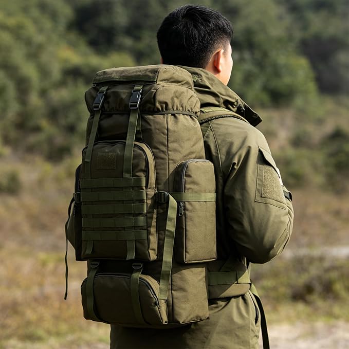 Hiking Backpack for Men 70L/100L Camping Backpack Military Rucksack Molle 3 - Image 7