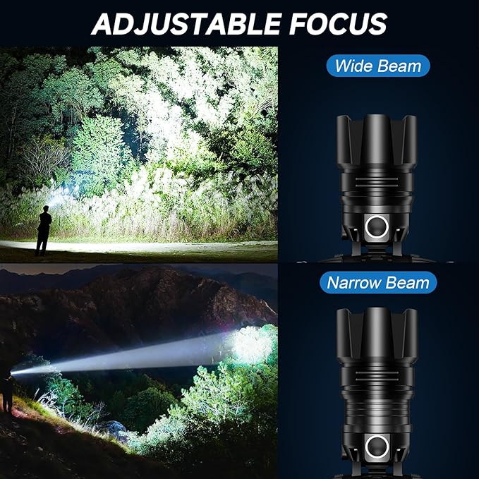 NiaoChao 2Pack Headlamp Rechargeable, 99000 LM Super Bright LED Head Lamp - Image 5