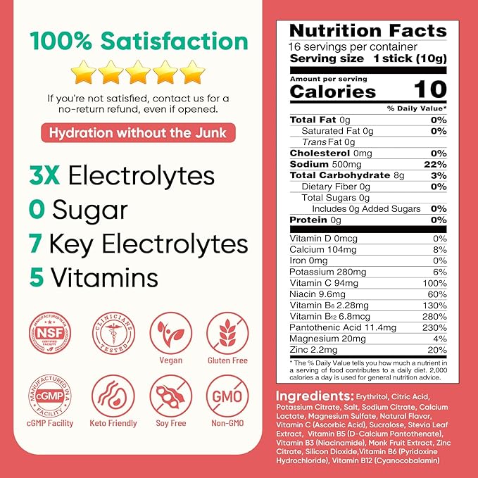 Venture Pal Sugar Free Electrolytes Powder Packets - Image 7