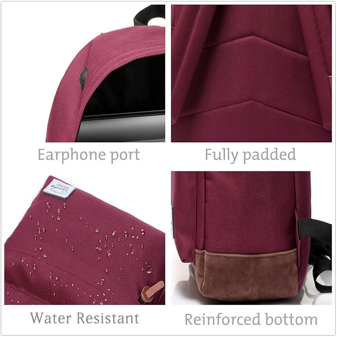 Backpack for Men Women, VASCHY Classic Water-resistant Lightweight Travel - Image 3