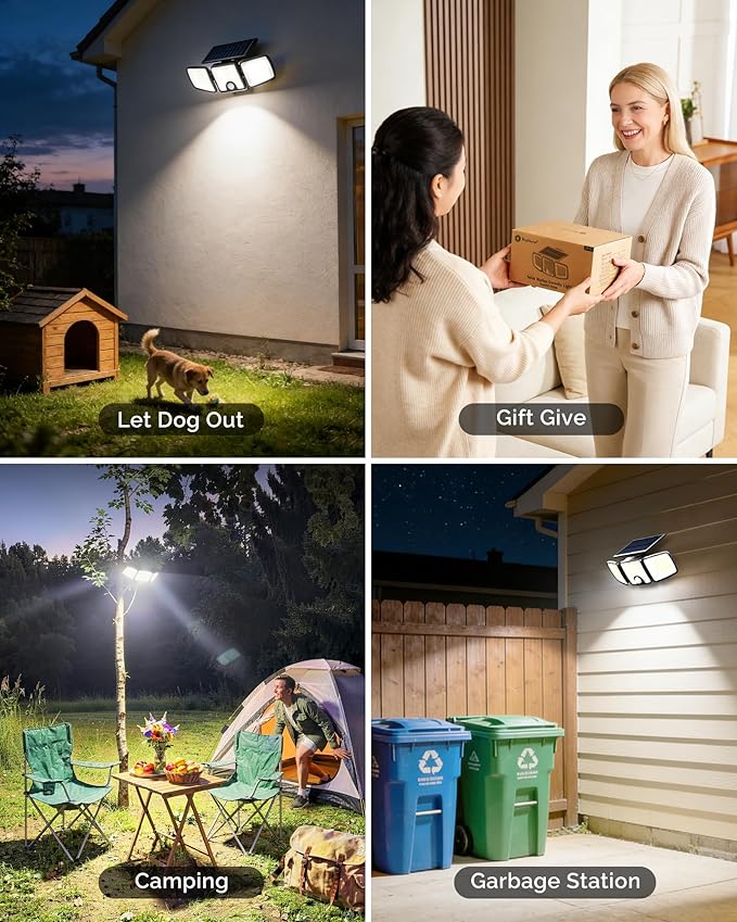 Brightown 2 Pack Solar-Security-Flood-Outdoor-Lights-with-Motion-Sensor - Image 9