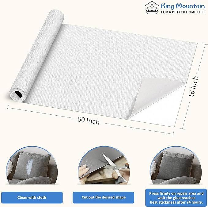 KING MOUNTAIN Canvas Repair Patch 16×60 Inch Self-Adhesive Waterproof Fabric - Image 4
