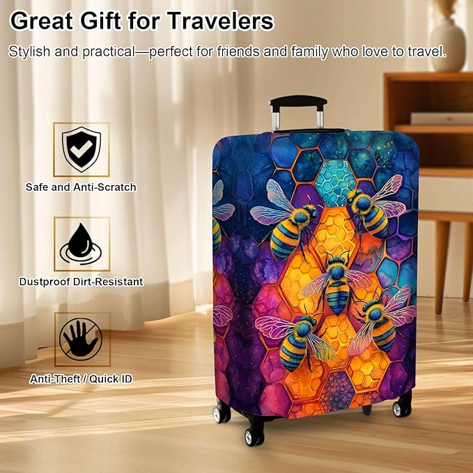 Luggage Cover Protector for 19-20 Inch Suitcases, TSA Approved Elastic Travel - Image 7