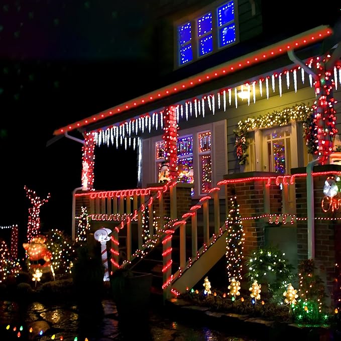 Solar Rope Lights, 66ft 200LED Solar String Lights, 8 Modes Waterproof Solar - Image 6