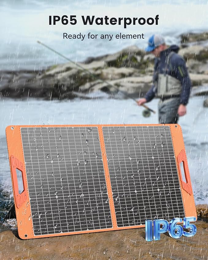 100W Portable Solar Panel for Power Station, 19.8V Foldable Solar Charger - Image 8