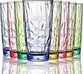 15Oz Unbreakable Tritan Drinking Glasses Shatterproof Acrylic Glasses Drinkware by VEILEDGEM