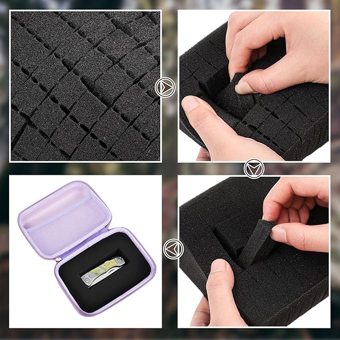 Relaxweex EVA Hard Case with Customizable Foam 7.1 x 4.7 x 3.1 Inch Protective - Image 4
