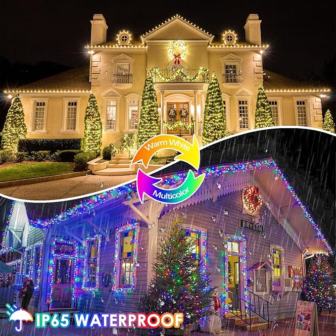 Warm White and Multicolor Color Changing Solar String Lights - Image 4
