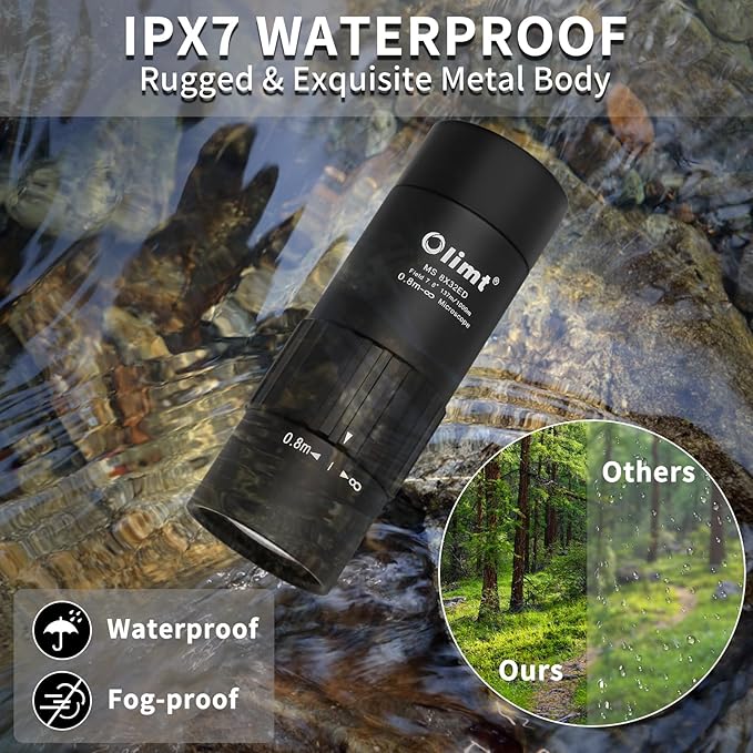 Olimt 8x32 Monocular Telescope Mini Pocket Monocular Compact Monoculars - Image 5